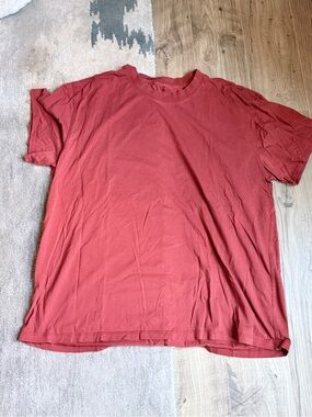 lululemon athletica All Yours Short Sleeve Crew Tee — dark orange -Size 10